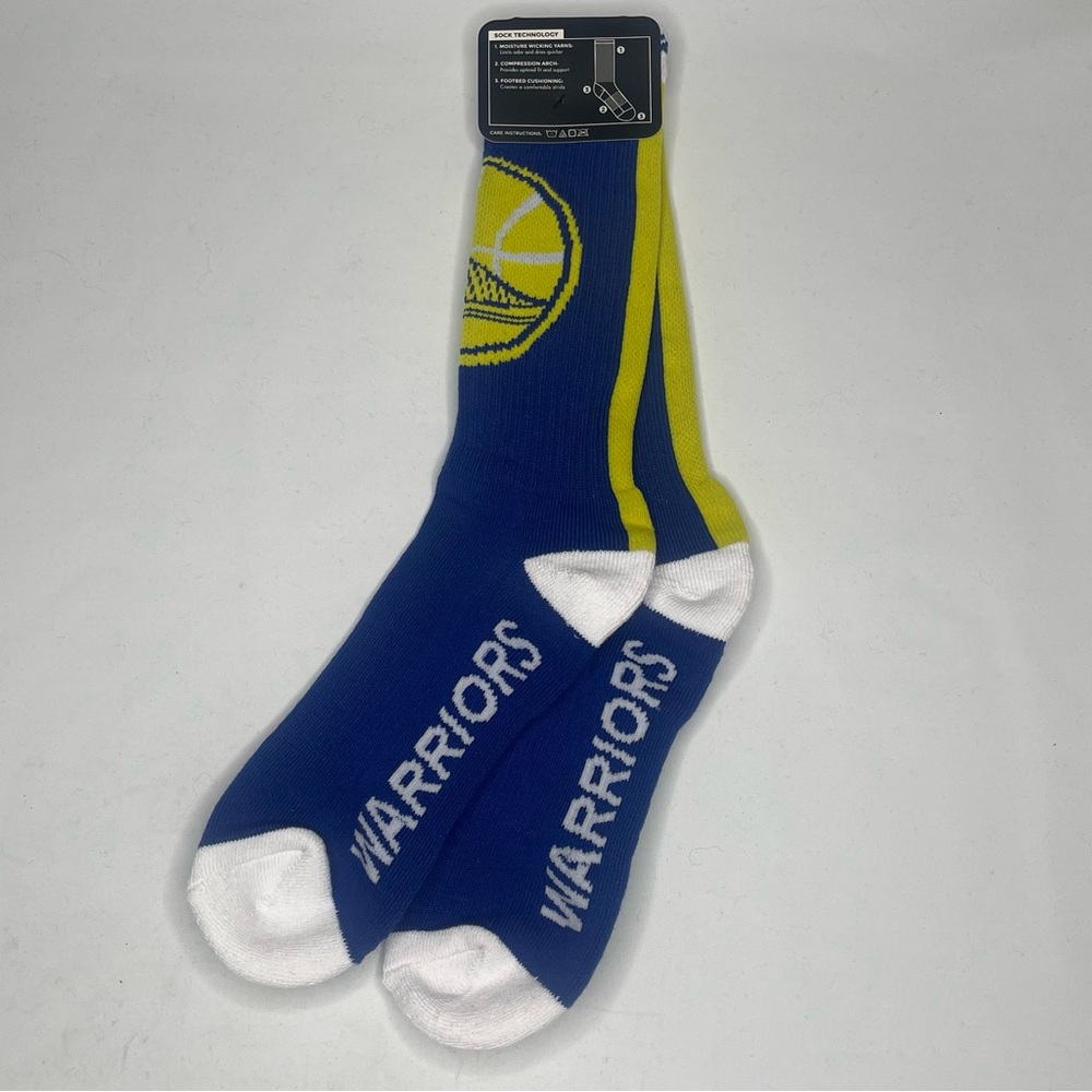 4 Pairs of Golden State Warriors big logo socks - Picture 5 of 7